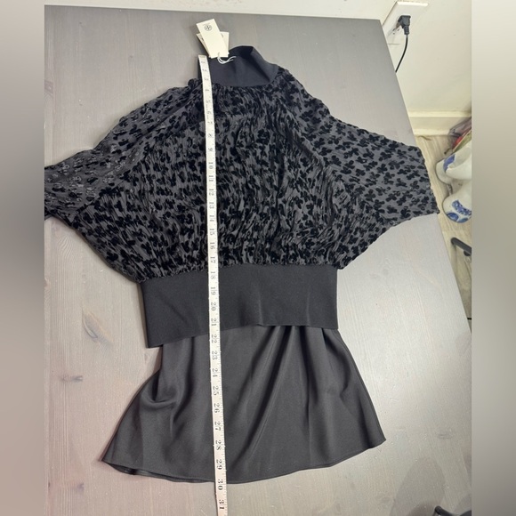 Tory Burch Black Devorè Velvet Top - Picture 8 of 8